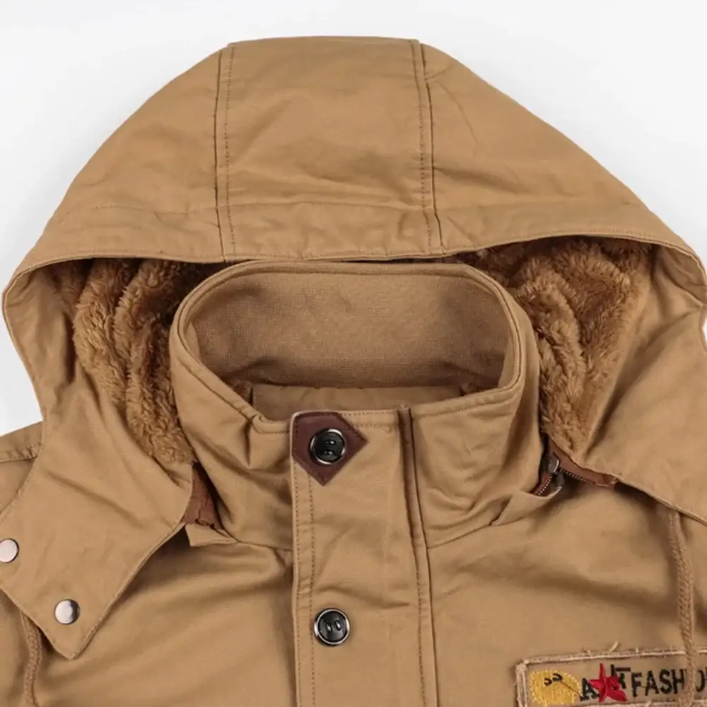 BLOUSON MILITAIRE AVEC FOURRURE INTÉGRÉE - Image 4