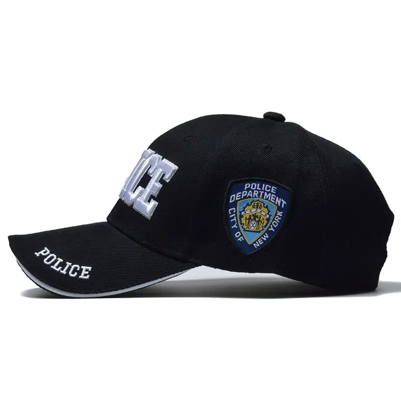 Casquette militaire noire homme - Image 6