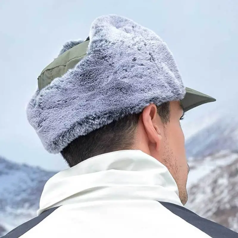 Casquette randonnée hiver avec fourrure - Image 10
