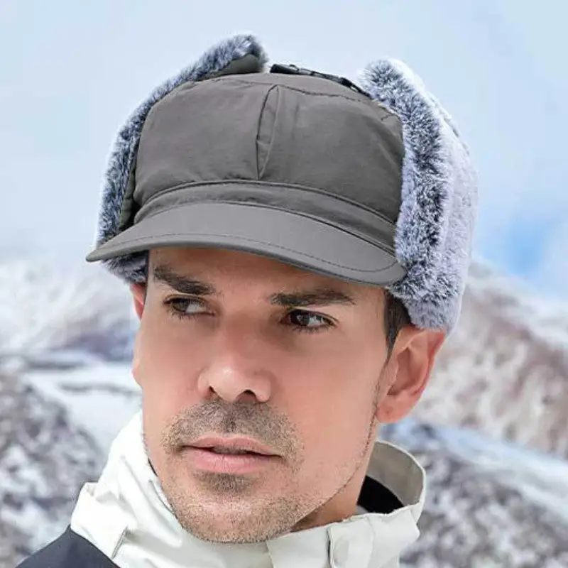 Casquette randonnée hiver avec fourrure - Image 17