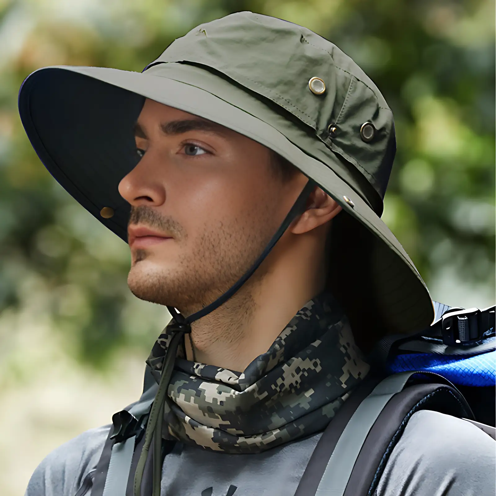 Chapeau randonnée anti-UV imperméable - Image 4