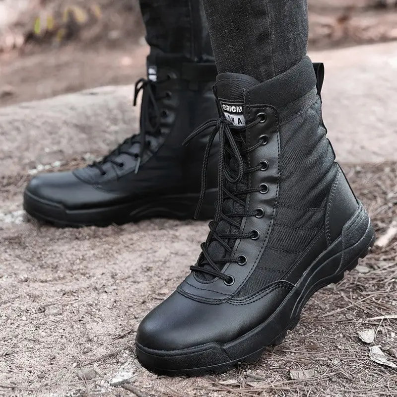 Chaussures noires militaires - Image 12
