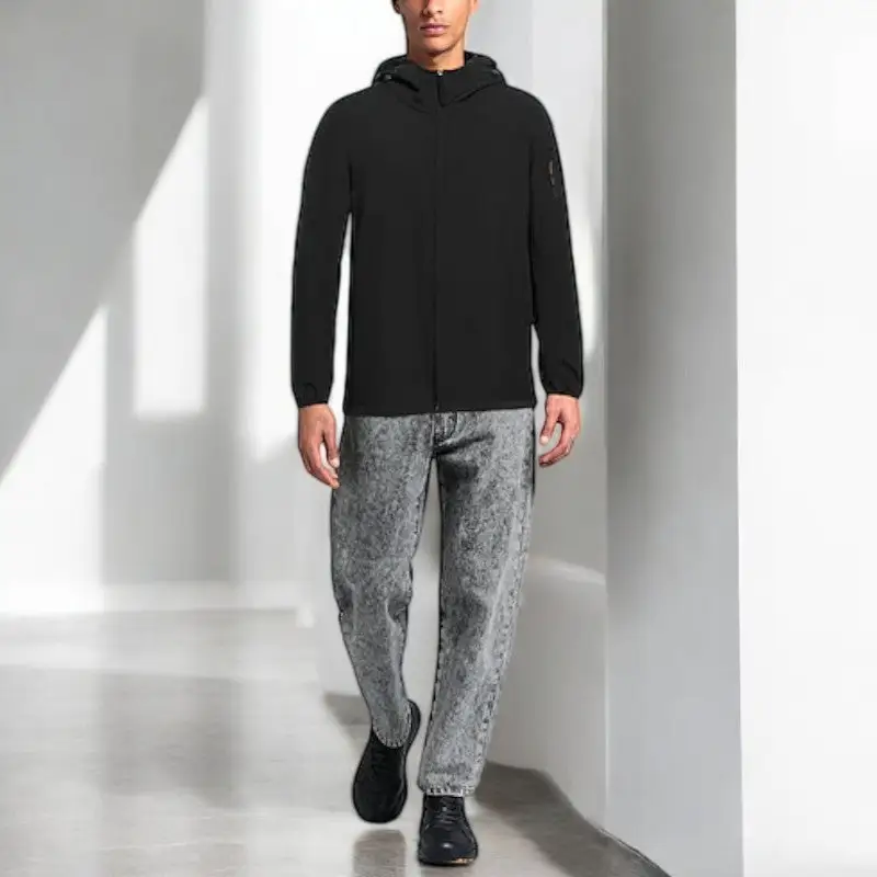 Doudoune chauffante homme noir - Image 11