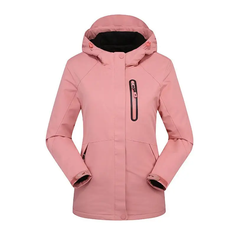 Veste chauffante femme imperméable avec capuche - Image 14