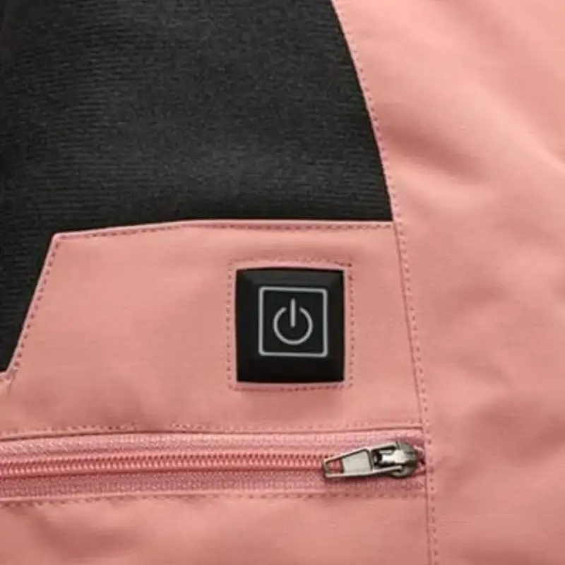 Veste chauffante femme imperméable avec capuche - Image 21
