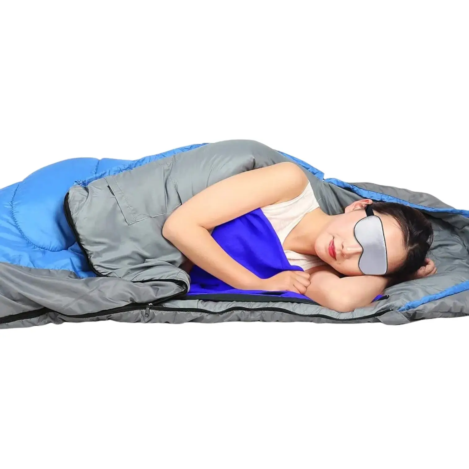 Drap de sac de couchage avec fermeture éclair - Image 2