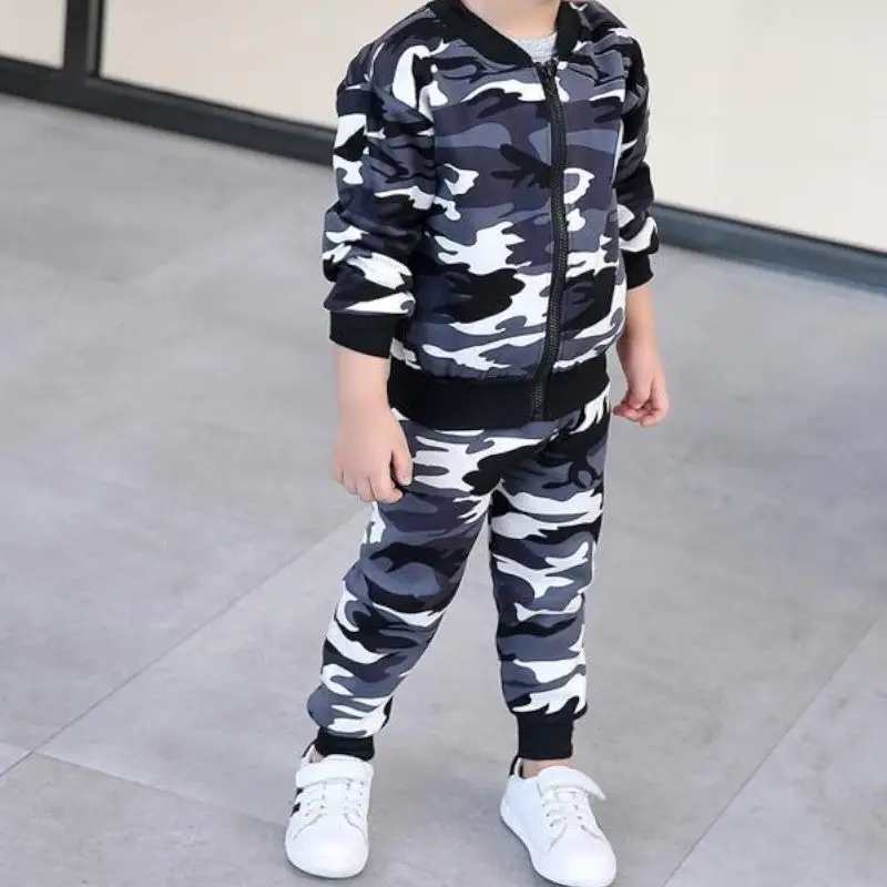 Ensemble sweat militaire garcon