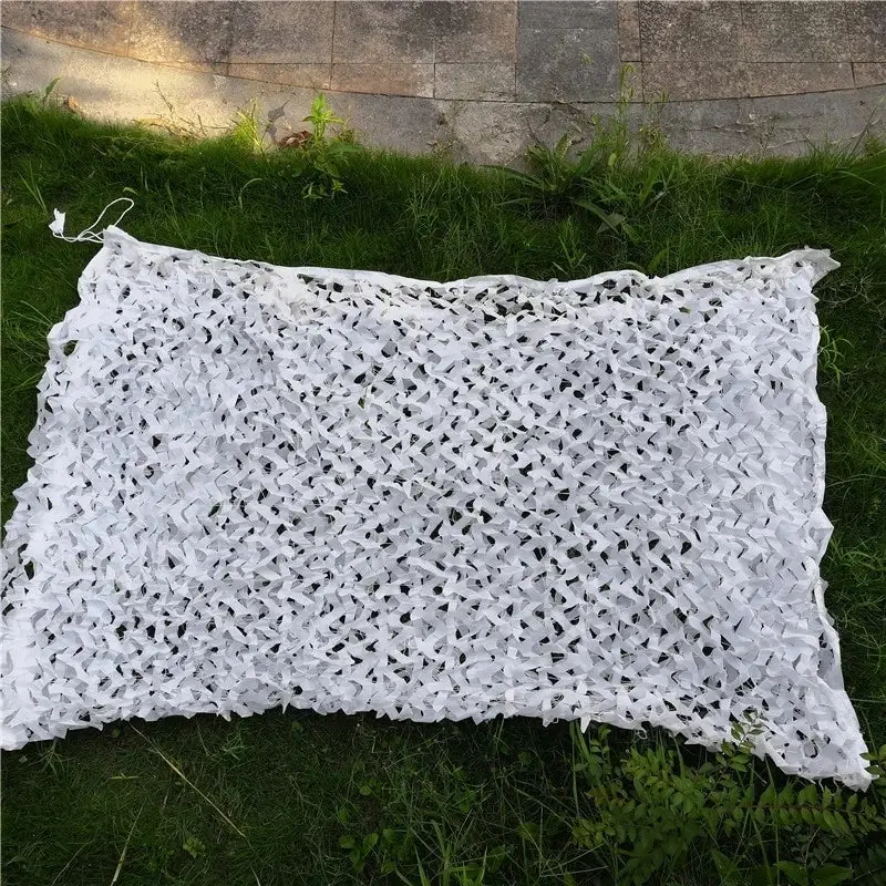 Filet camouflage blanc pour pergola - Image 5