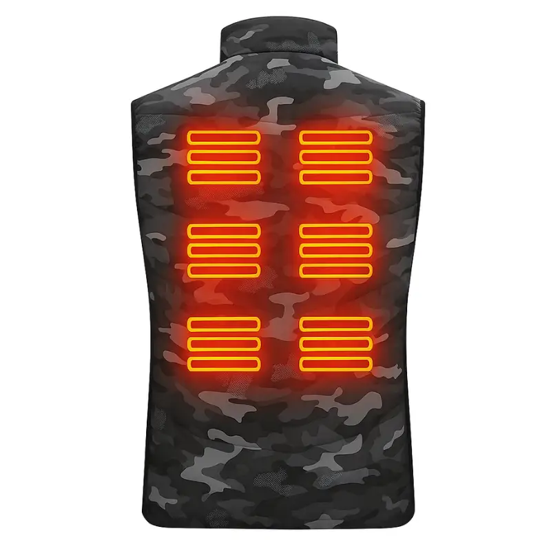 Gilet chauffant camouflage 9 zones - Image 5