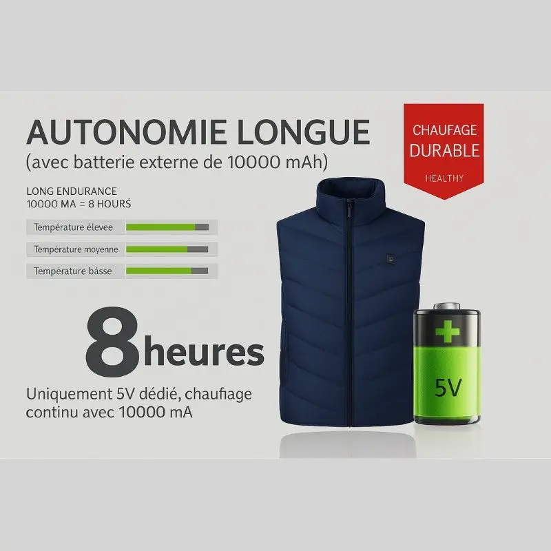 Gilet chauffant homme ski - Image 20