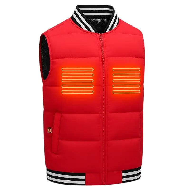 Gilet chauffant rouge - Image 4