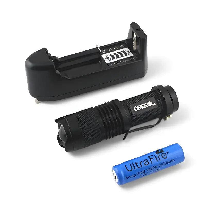 Mini lampe torche led zoom rechargeable - Image 6