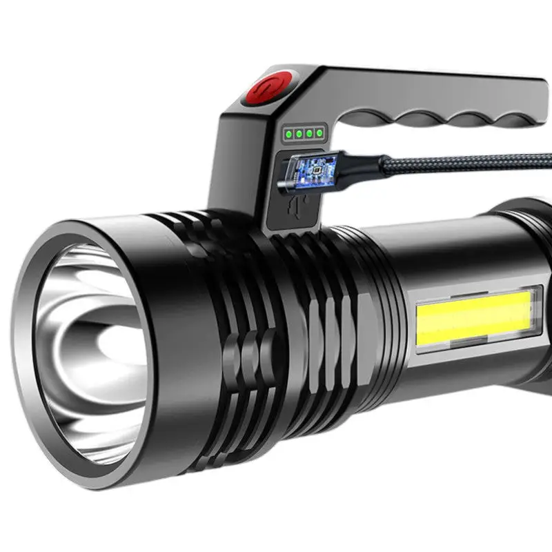 Lampe torche led ultra puissante rechargeable militaire - Image 4