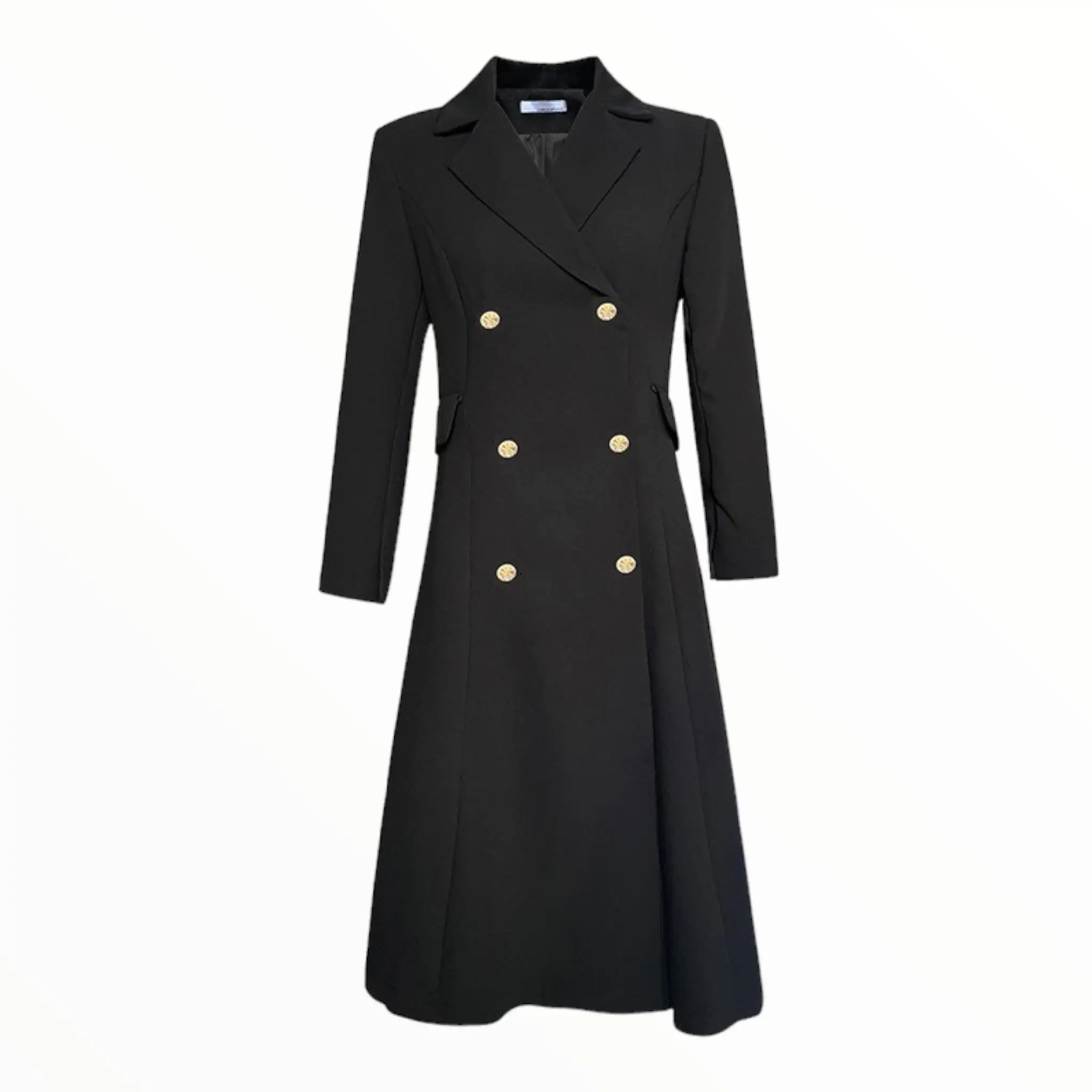 Manteau long militaire femme