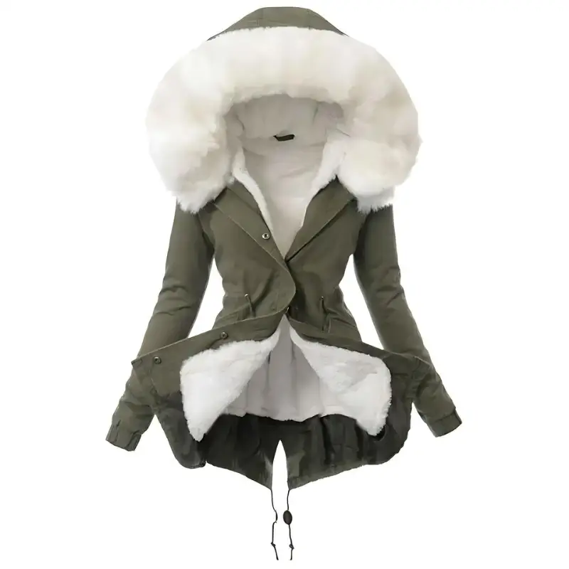 Parka militaire fourrure blanche