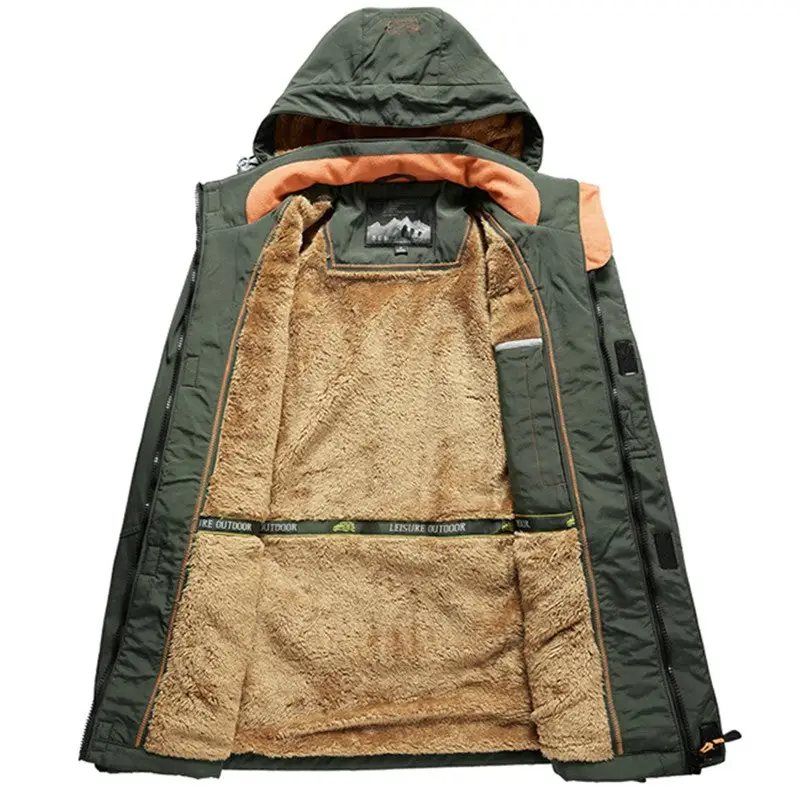 PARKA MILITAIRE TRĂS CHAUDE DOUBLĂE POLAIRE - Image 4