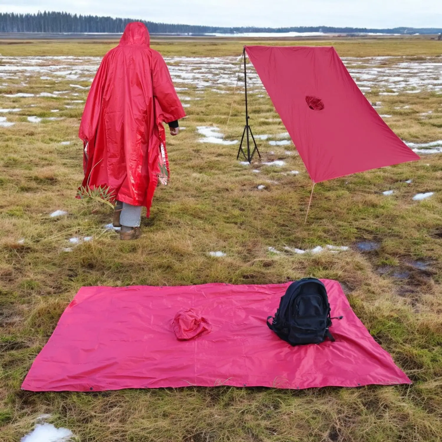 Poncho randonnée respirant - Image 7