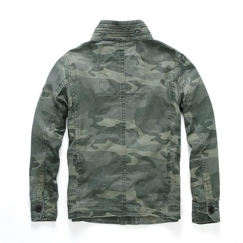 Veste militaire homme vert - Image 2