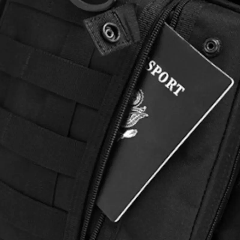 Sac a dos noir militaires - Image 9