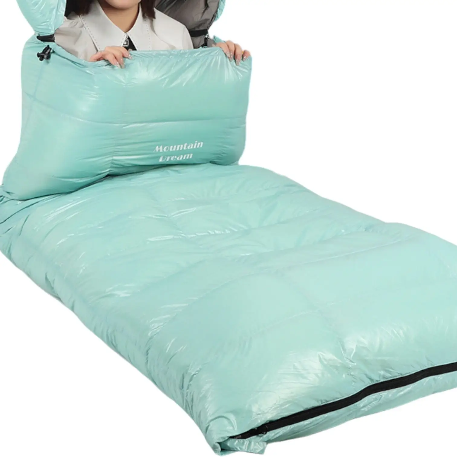 Sac de couchage rectangulaire duvet d'oie - Image 16