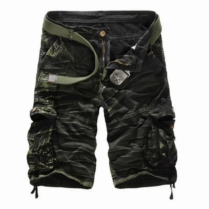 SHORT MILITAIRE AVEC EFFET FROISSÉ - Image 11