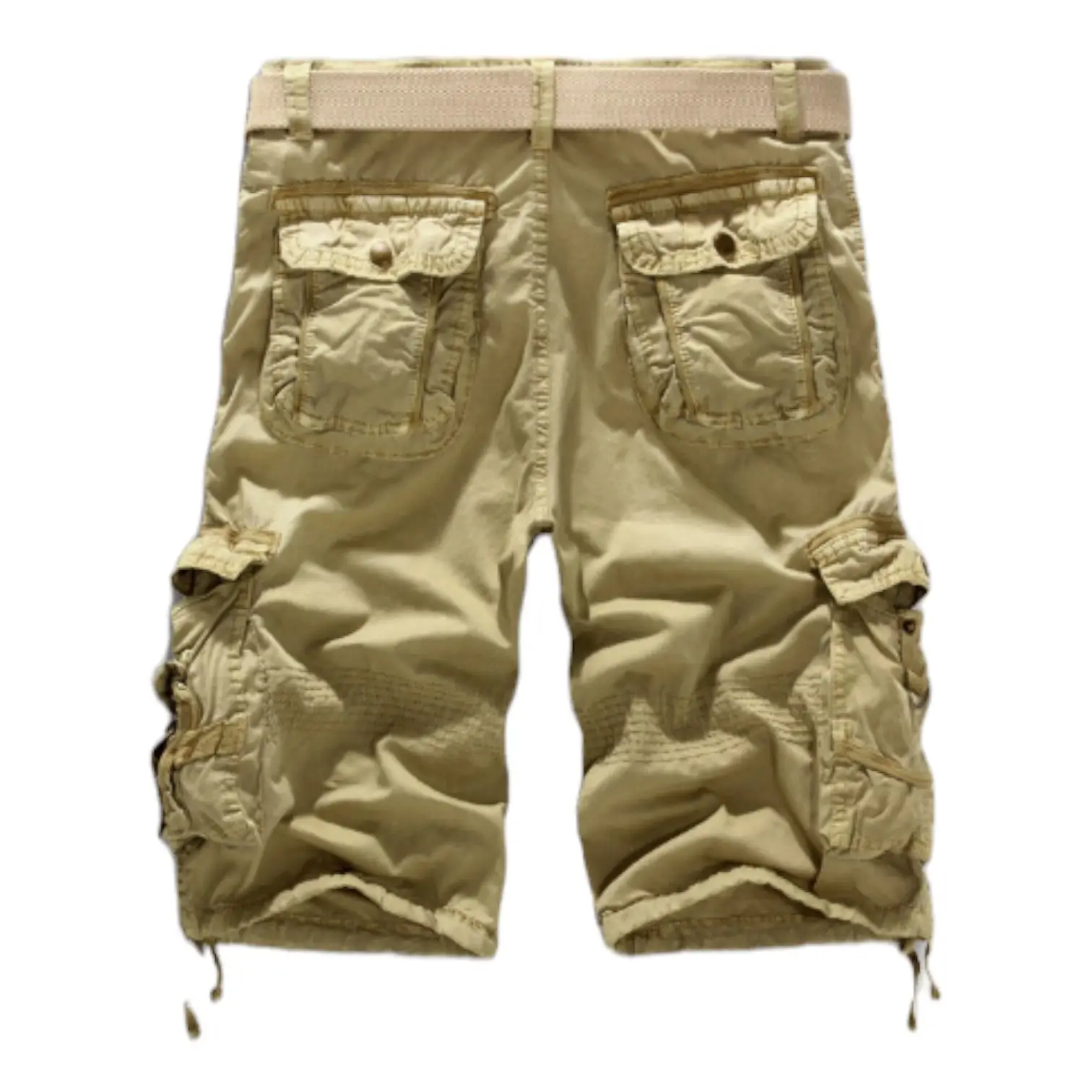 SHORT MILITAIRE AVEC EFFET FROISSÉ - Image 2