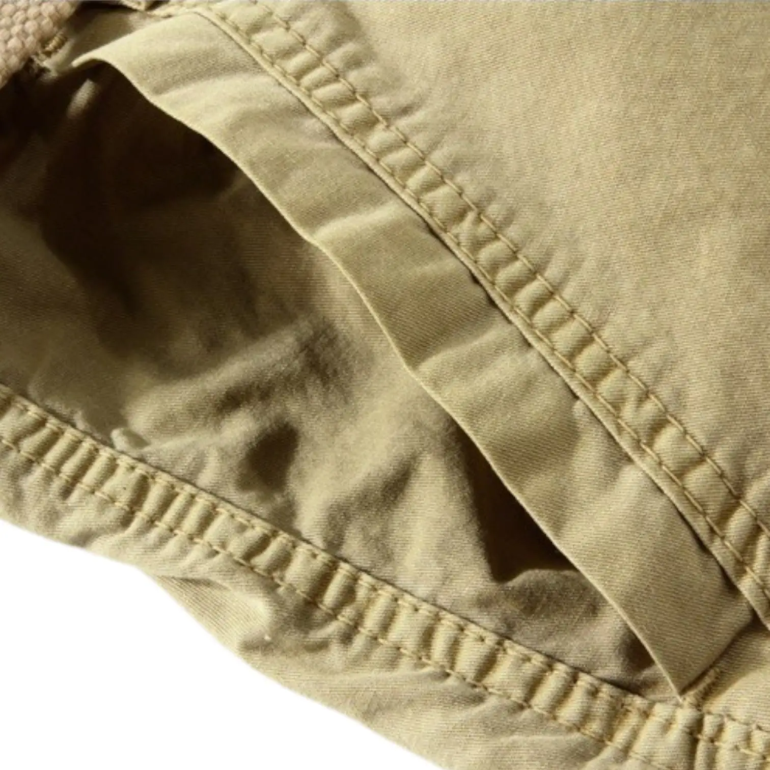 SHORT MILITAIRE AVEC EFFET FROISSÉ - Image 5