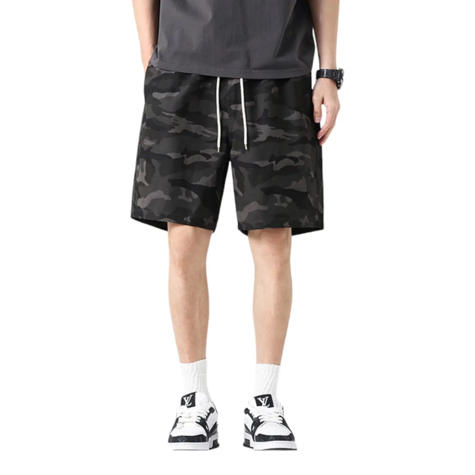 SHORT MILITAIRE EN COTON SOUPLE - Image 2