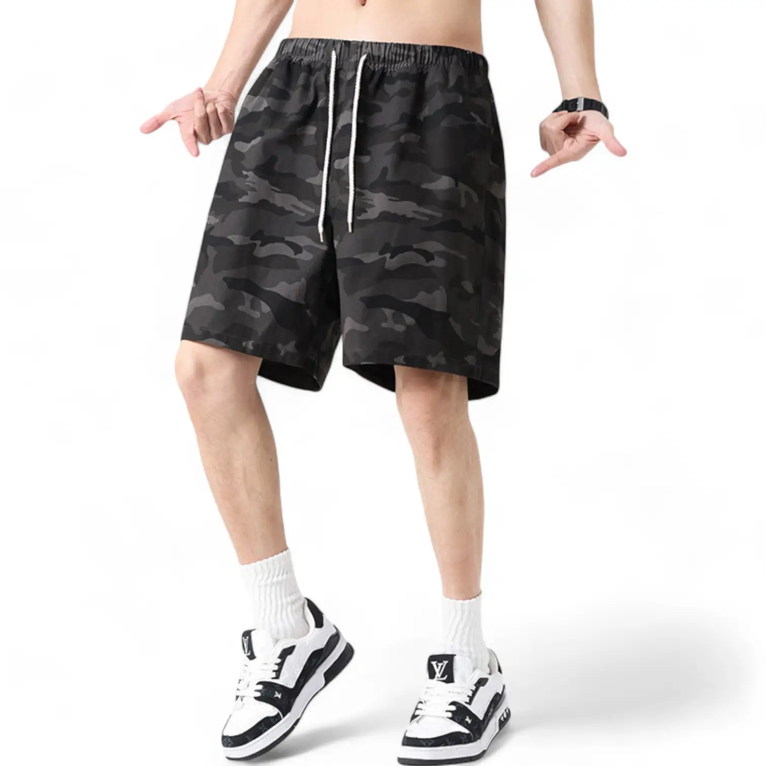 SHORT MILITAIRE EN COTON SOUPLE - Image 3