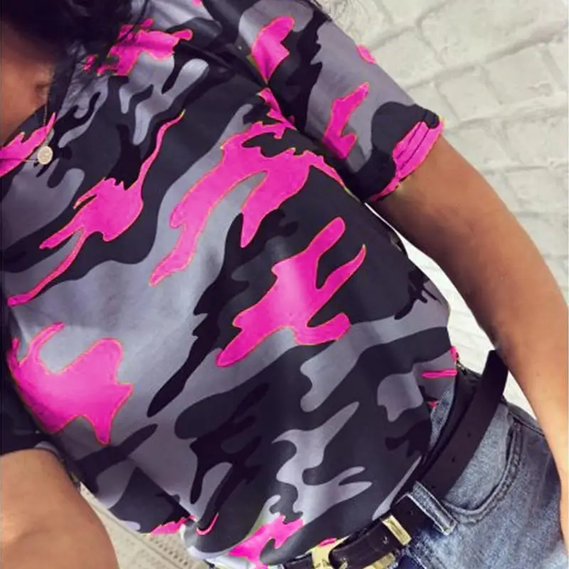 T shirt militaire rose - Image 11