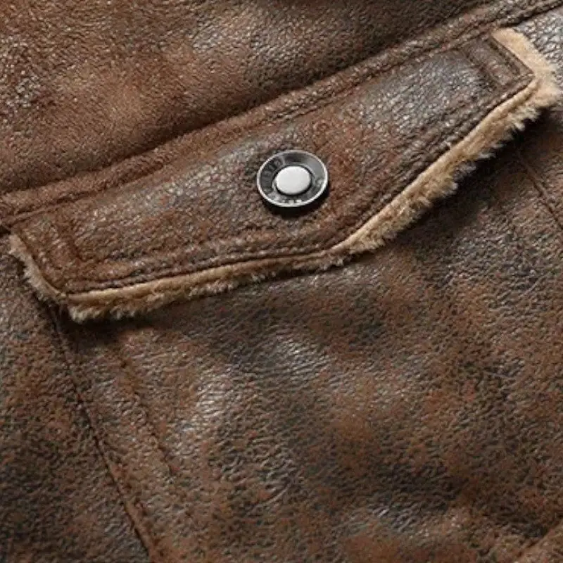Veste aviateur homme imitation cuir - Image 7