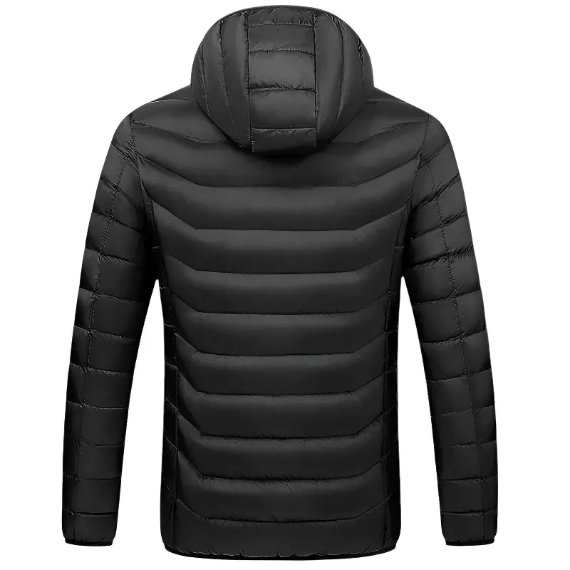 Veste chauffante électrique 5 zones noire et rouge - Image 4