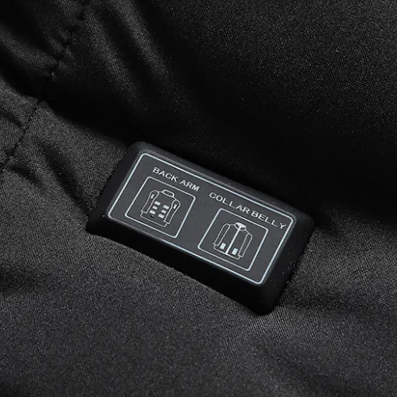 Veste chauffante homme noir - Image 8