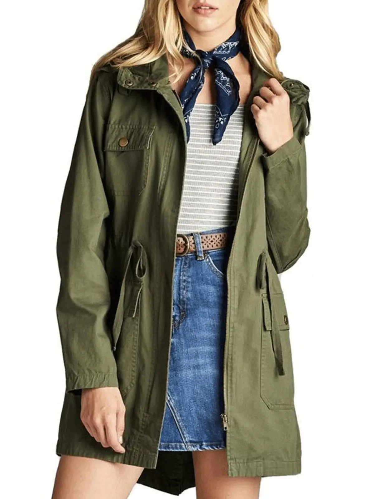 Veste femme style militaire - Image 10
