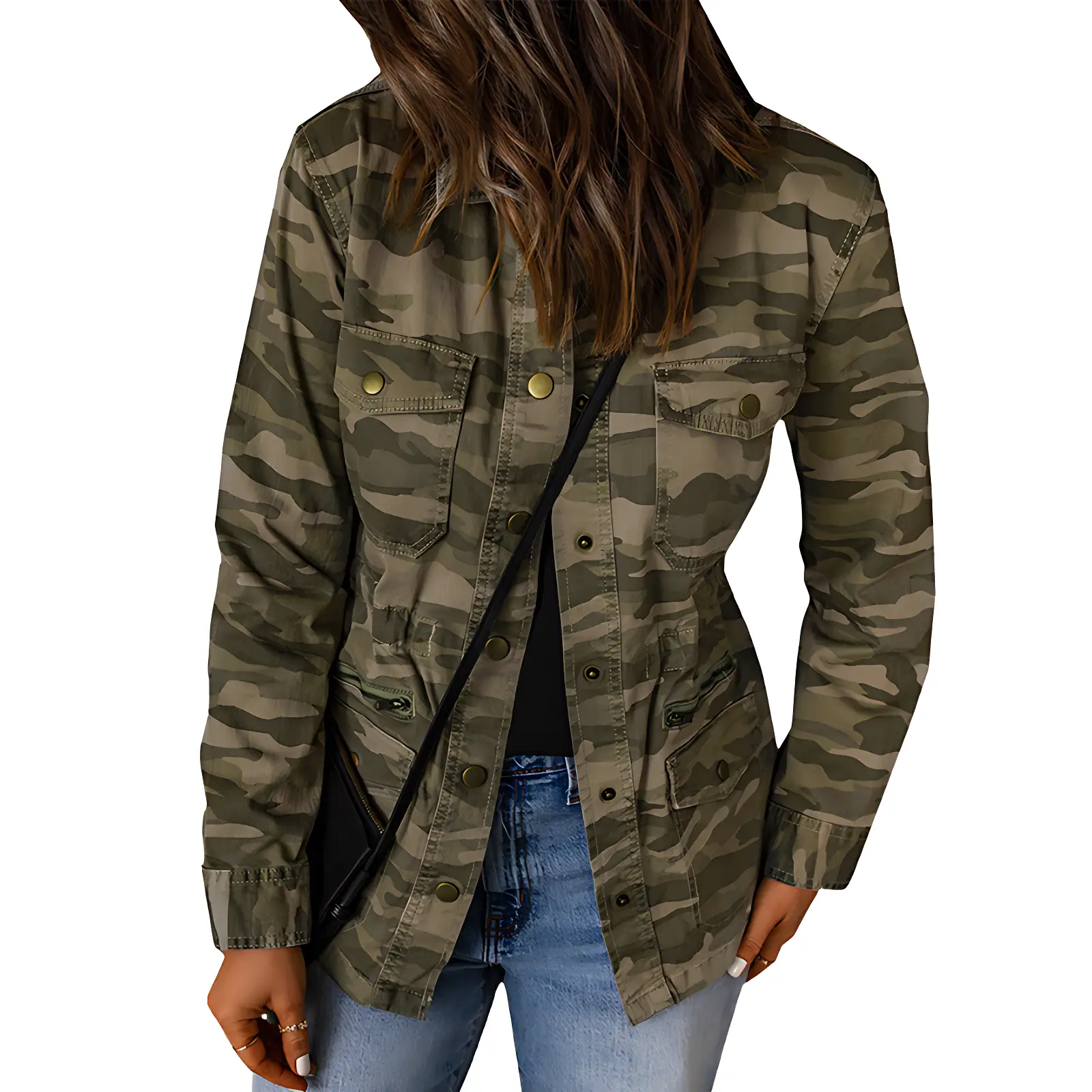 Veste militaire femme chic - Image 3