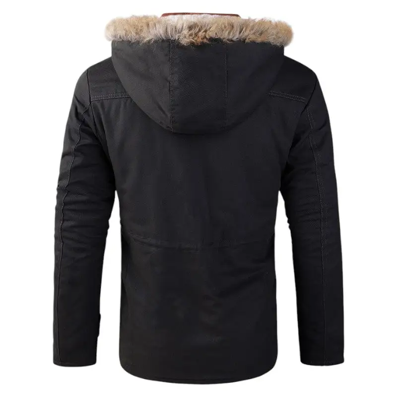 Veste militaire fourrure homme - Image 3