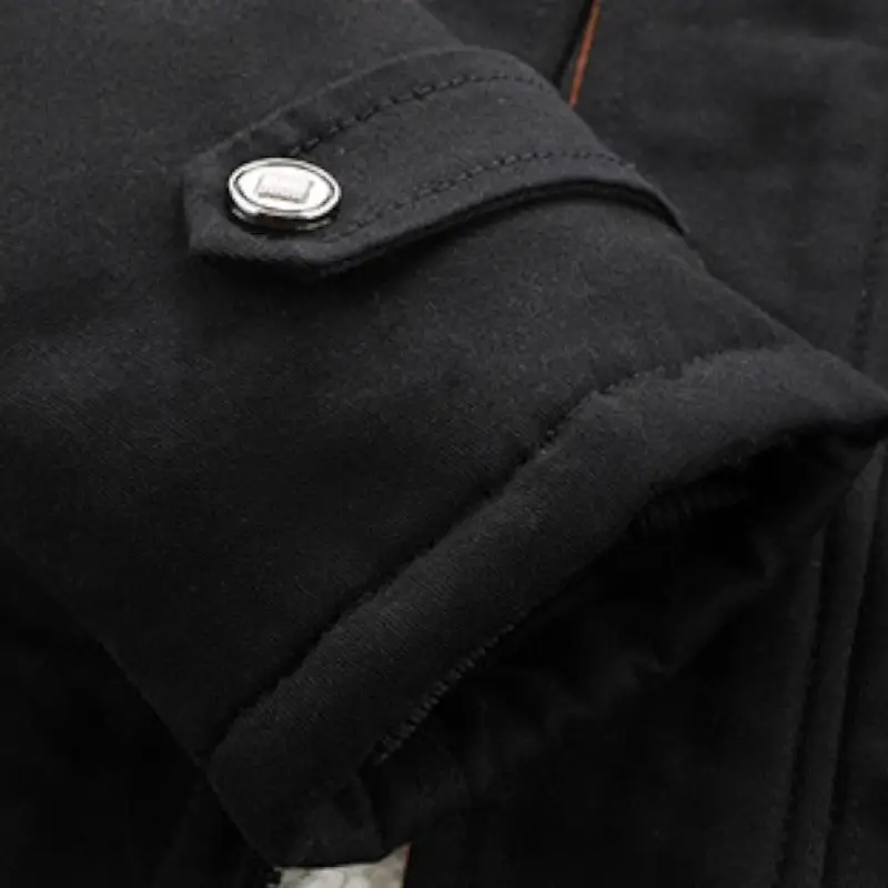 Veste militaire fourrure homme - Image 6