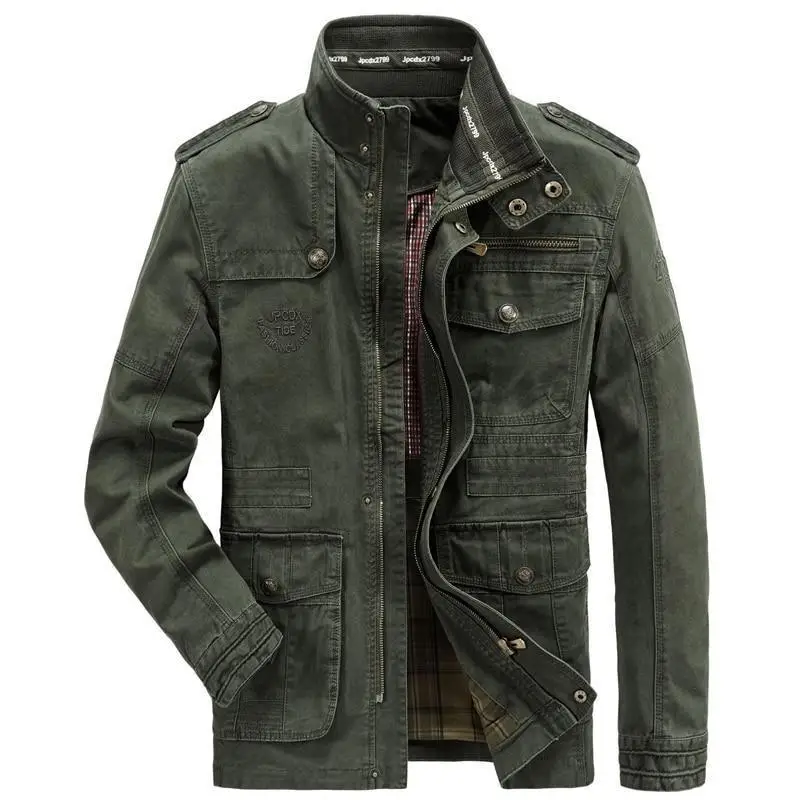 Veste militaire homme kaki - Image 2
