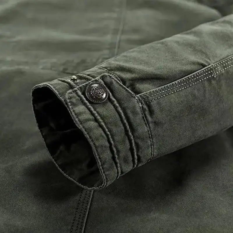 Veste militaire homme kaki - Image 8