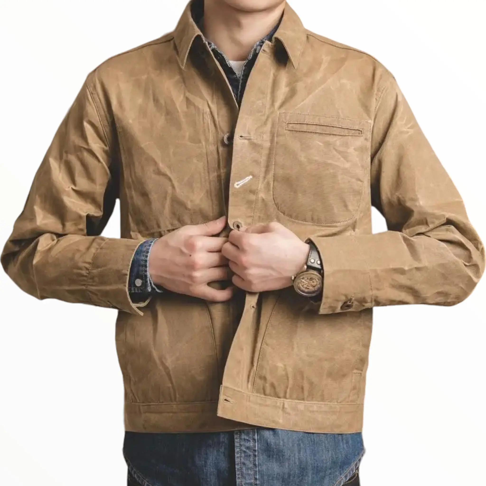 Veste militaire kaki homme - Image 2