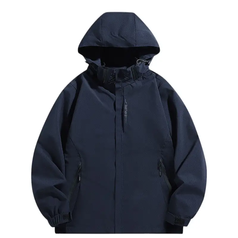 Veste softshell avec capuche amovible imperméable coupe-vent - Image 10