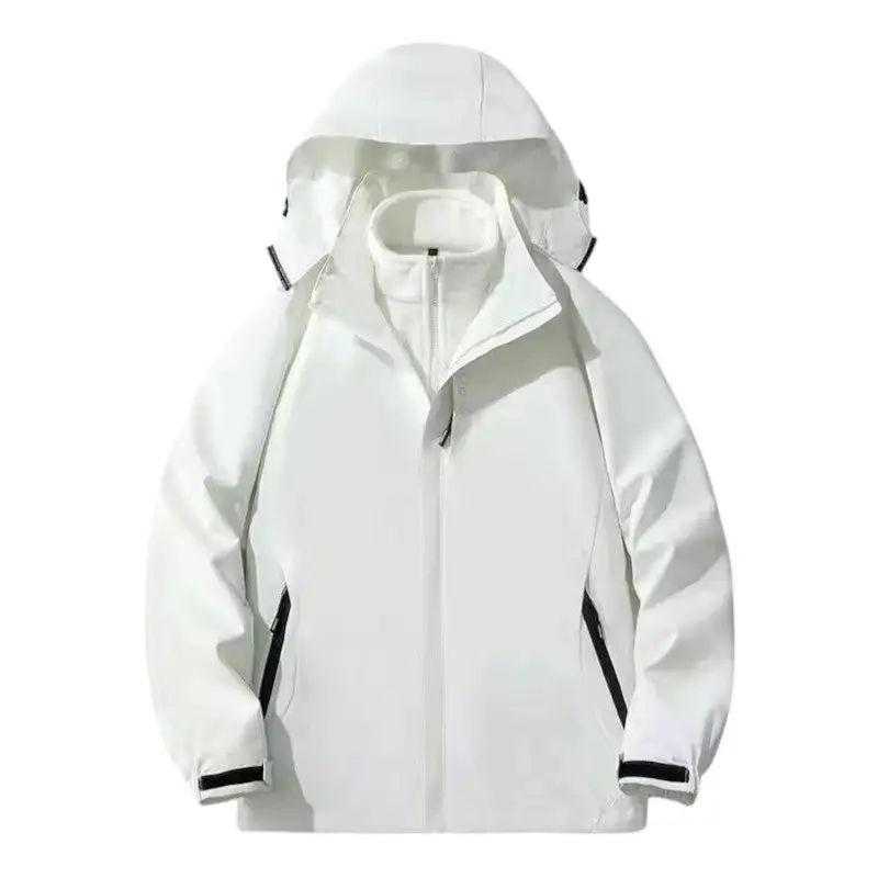 Veste softshell avec capuche amovible imperméable coupe-vent - Image 15