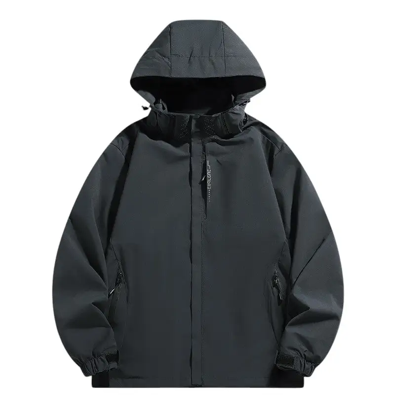 Veste softshell avec capuche amovible imperméable coupe-vent - Image 9