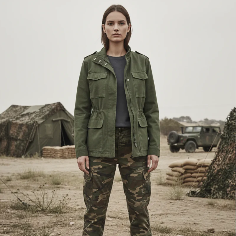 Veste style militaire femme - Image 5